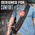 Levy's Leathers Black Bass Guitar Strap