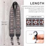 Nefelibata 2" Adjustable Cowhide Banjo Strap