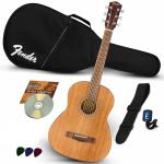 Fender FA-15 Kids Steel String Acoustic Guitar Bundle
