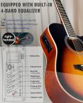 Winzz 41" Acoustic-Electric Guitar Starter Kit