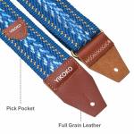YIKOKO 2-Inch Cotton Guitar Strap with Picks