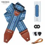 YIKOKO 2-Inch Cotton Guitar Strap with Picks