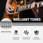 LEKATO Nickel Plated Electric Guitar Strings Set