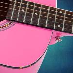 Hola! Music 3/4 Size Acoustic Guitar Bundle, Pink