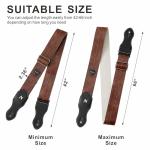 Nefelibata Vintage Soft Vegan Leather Guitar Strap