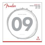 Fender Super 250 Electric Guitar Strings, 3-Pack