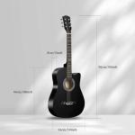 38'' Acoustic Guitar with Bag and Beginner Kit