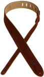 Levy's 2" Brown Suede Leather Guitar Strap