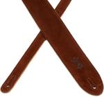 Levy's 2" Brown Suede Leather Guitar Strap