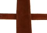 Levy's 2" Brown Suede Leather Guitar Strap
