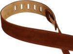 Levy's 2" Brown Suede Leather Guitar Strap