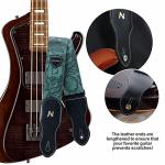 Nefelibata Vintage-Style Guitar Strap with Pick Pocket