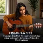 Fender CD-60SCE All Mahogany Acoustic-Electric Guitar Bundle