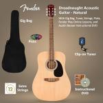 Fender Dreadnought Acoustic Guitar Bundle with Accessories