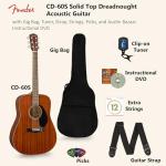 Fender CD-60S All Mahogany Acoustic Guitar Bundle