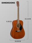 Fender CD-60S All Mahogany Acoustic Guitar Bundle