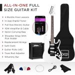 Beginner Electric Guitar Kit with Accessories - White