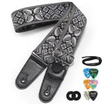 POGOLAB Adjustable 2" Guitar Strap - Grey