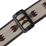 Levy's Tan Jacquard Weave Guitar Strap, Medium