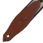 Levy's Tan Jacquard Weave Guitar Strap, Medium