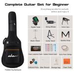 ADM Dreadnought Acoustic Guitar Starter Kit Bundle