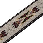 Levy's Tan Jacquard Weave Guitar Strap, Medium