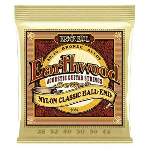 Ernie Ball 80/20 Bronze Nylon Acoustic Guitar Strings