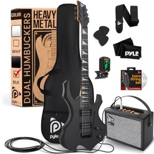 Pyle Fire Electric Guitar with Practice Amp Kit