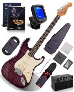 AKLOT Stryde Electric Guitar Beginner Kit - Violet Venom