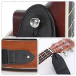 Adjustable Black Guitar Strap with Picks and Locks