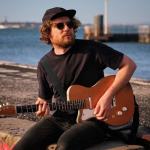 Adjustable Black Guitar Strap with Picks and Locks