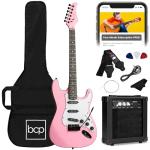 Beginner Electric Guitar Starter Kit - Pink 39in
