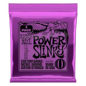 Ernie Ball Power Slinky Electric Guitar Strings 3-Pack