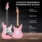 Beginner Electric Guitar Starter Kit - Pink 39in