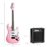 Beginner Electric Guitar Starter Kit - Pink 39in
