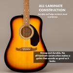 Fender FA-125 Sunburst Acoustic Guitar Bundle