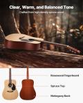 VEVOR Dreadnought Acoustic Guitar Beginner Bundle 41”