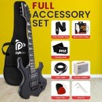 Pyle Fire Electric Guitar with Practice Amp Kit