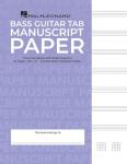 Bass Guitar Tablature Manuscript Paper - Purple Cover