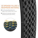 LEKATO Adjustable Glitter Guitar Strap - Red Orange