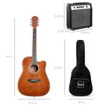 Beginner Acoustic Electric Guitar Starter Set - Natural