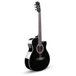 Kadence Frontier Acoustic Electric Guitar - Black EQ