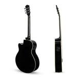 Kadence Frontier Acoustic Electric Guitar - Black EQ