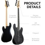 Beginner Full Size 4-String Electric Bass Guitar