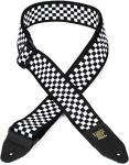 Ernie Ball Black and White Checkered Guitar Strap