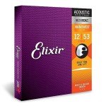 Elixir 80/20 Bronze Acoustic Guitar Strings 12-53