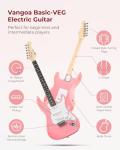 Vangoa Pink Electric Guitar Starter Kit with Amp