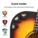 Donner Guitar Picks Holder with 10 Picks and Stickers