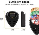 Donner Guitar Picks Holder with 10 Picks and Stickers