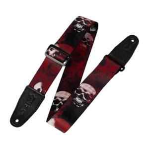 Levy's 2" Sonic-Art™ Guitar Strap with Leather Ends